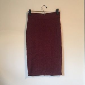 Qi Cashmere Blend Sweater Pencil Skirt